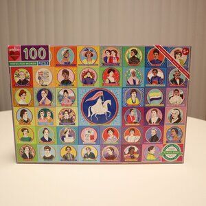 eeBoo Piece and Love, Votes for Women 100 Piece Puzzle 18" X 27" AGES 5+